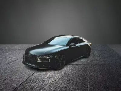 Audi RS7 Style Sports Car  Low Poly 3D Model Low-poly 3D model