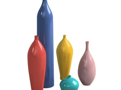 21 Vase Mega Pack Colletion  3D Model Collection