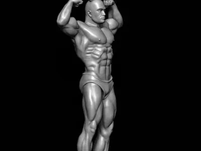 Bodybuilder pendant 3D print model