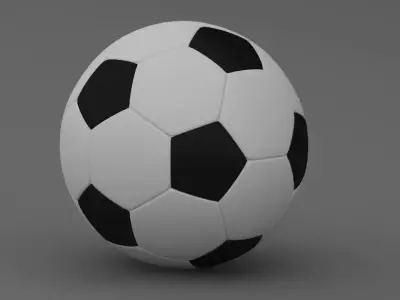 Football 3d Model soccer ball Low-poly 3D model