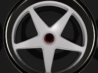 20inch Speedline Concave Wheels 2 styles 3 offsets w Tires 3D print model