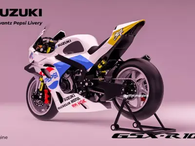 Suzuki GSX-R 1000 R Kevin Schwantz Pepsi Livery 3D model