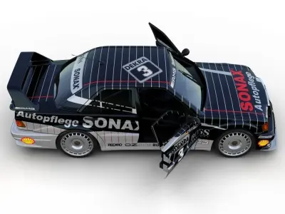 Mercedes-Benz 190E DTM Race Car 3D model