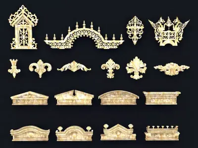 Decorative Columne Collections 3D model