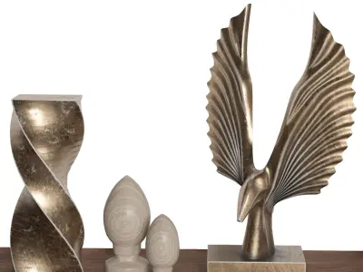 Decorative set 16 3D model get