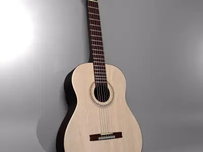 Classical Guitar 3D model