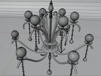 Chandelier Abyaneh 1 Free 3D model