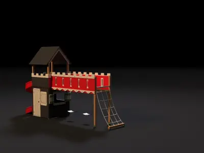 children playhouse pirates 3D model