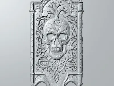 Skull - decoration 3D print model