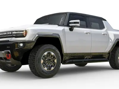 GMC Hummer EV Pickup 2022 Low-poly 3D model