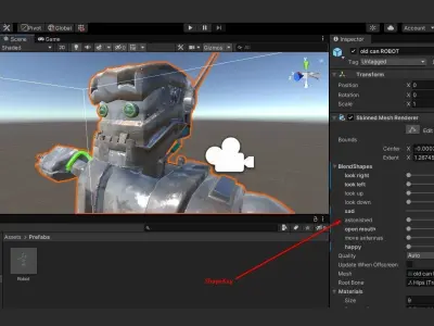 Old Robot Low-poly 3D model