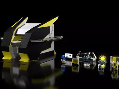 Aerodome Asset Pack 3D model