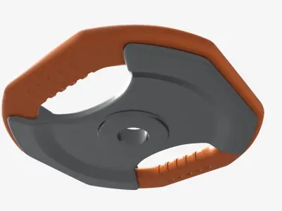 Weight disk with handles 3D model