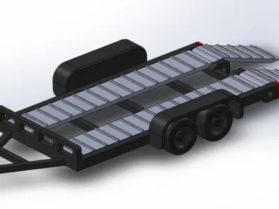Hotwheels Detailed Car Trailer 3D print model