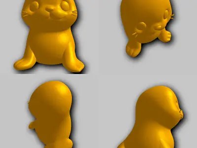 Seal - Kawaii Animals Collection 3D print model