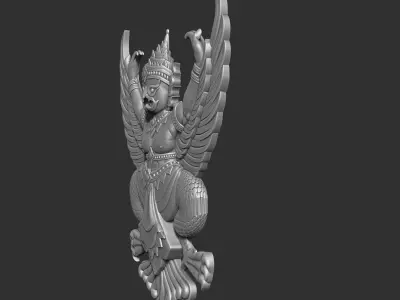 Garuda Emblem Bas-relief  3D print model