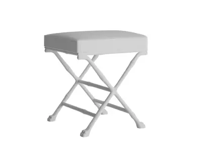 Faux Bamboo Footstool 3D model