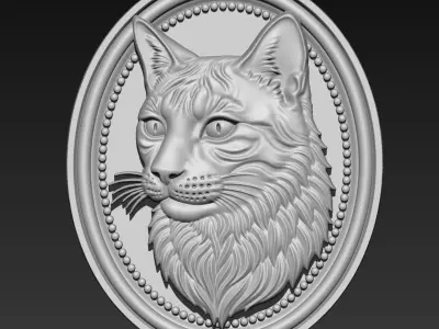 Cat Head A82 3D print model