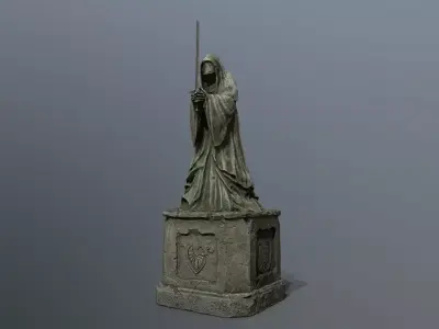 Ruin set Low-poly 3D model