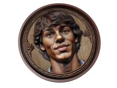 Joao Felix Footballer Medallion 3D print model