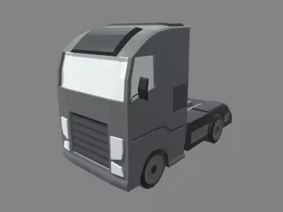 Low Poly Truck 03 Low-poly 3D model