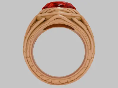Dwarven Ring 3D Model Low-poly 3D model