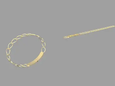 Hinged Bracelet 3D print model