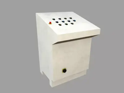 Control Panel Low Poly Low-poly 3D model