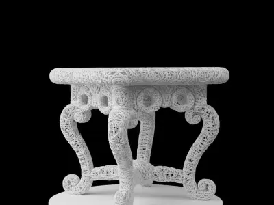 Modern Empty Table 3D Model 3D print model