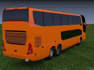 Bus Marcopolo Paradiso G7 1800 Low-poly 3D model