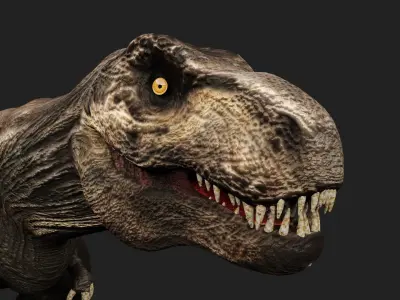 T- rex dino Low-poly 3D model