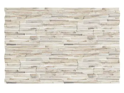 Wood Fragments Wall Panel 3D model