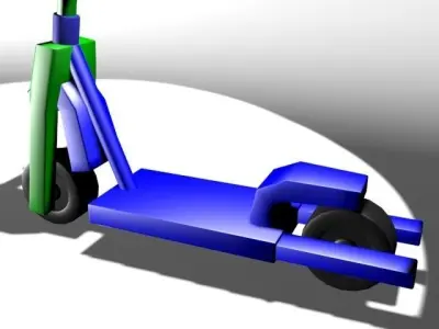 Cartoon Scooter 3D model