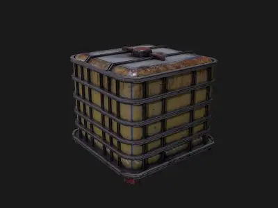 Industrial Reinforced Containers Free low-poly 3D model
