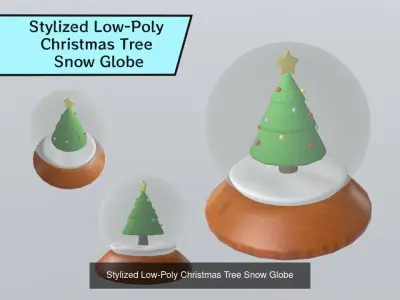 Stylized Low-Poly Christmas Collection