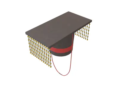 Emperor Crown v1 004 Low-poly 3D model