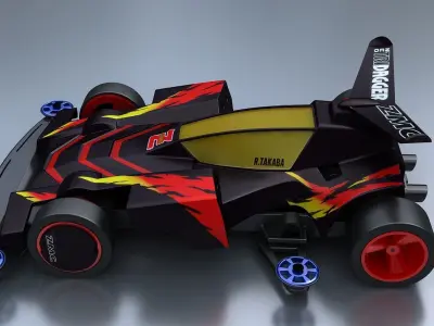 4WD CAR MINI TOY racing 3D model