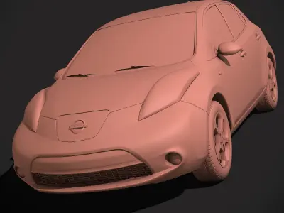  Nissan leaf 3D model