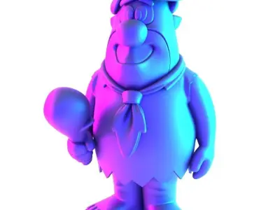 Fred Flintstone toy 3D print model