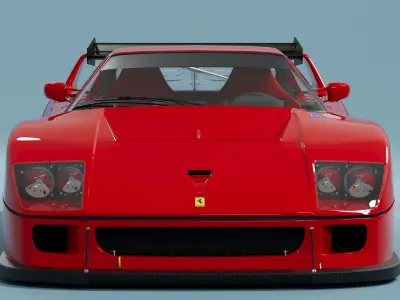 Ferrari F40LM 3d Model 3D model