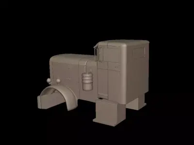 Peterbilt 281 1954 TRUCK 3D PRINT MODEL 3D print model