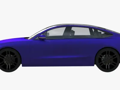 Electric car 2 3D model