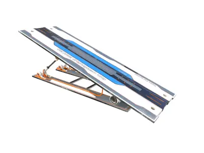 Springboard-01 Low-poly 3D model