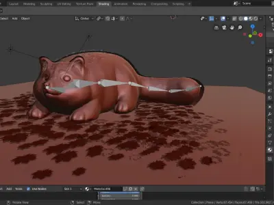 fat raccoon 3D model