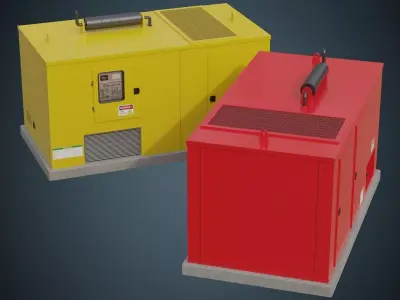 Generator 4A Low-poly 3D model