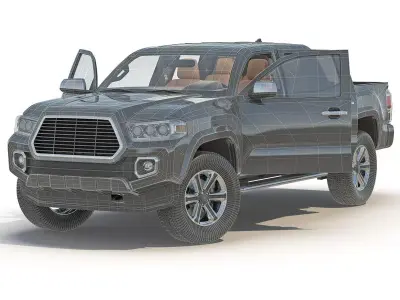 Generic Pickup Rigged 3D model