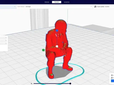 pilot character 3D print model