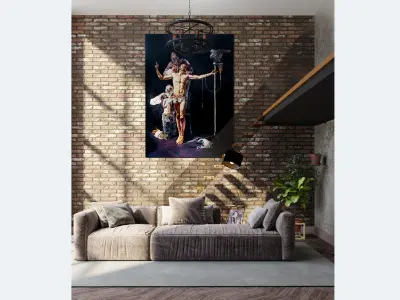 Interior design scene 3D 3D model