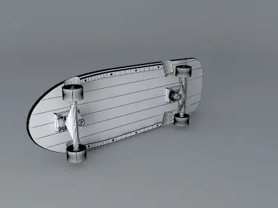 Tony Hawk Iron Cross complete skateboard Free 3D model