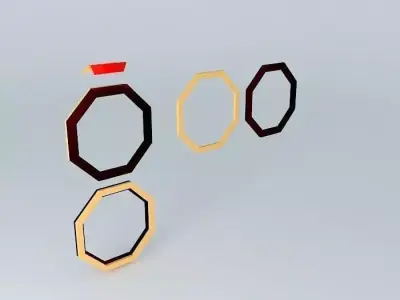 Octagonal Frame Free 3D model